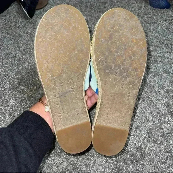 KATE SPADE NY Saltie Shore
Oceanside Multi-Stripe Espadrille Slides Sz 7B - Picture 4 of 6